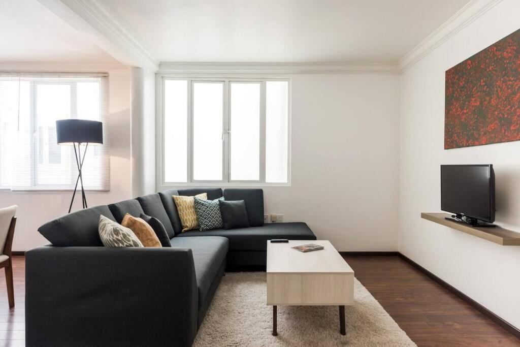 Condesa Residence 7 Stylish 2 Bedroom, 1 Bathroom Residence Accentuating Expansive Interiors 墨西哥城 外观 照片