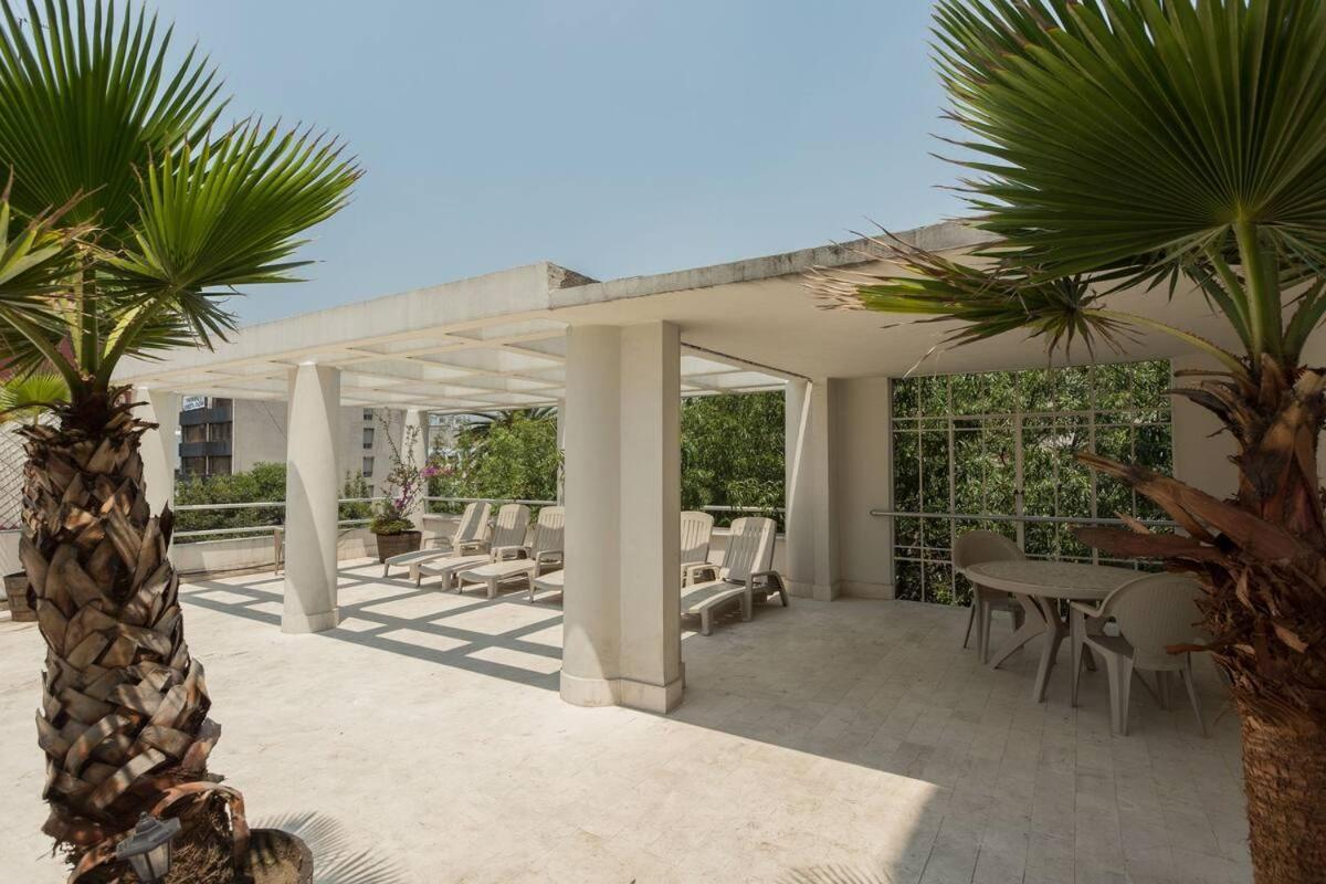 Condesa Residence 7 Stylish 2 Bedroom, 1 Bathroom Residence Accentuating Expansive Interiors 墨西哥城 外观 照片
